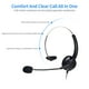 thumbnail image 4 of Auriculares de oficina con micrófono flexible - Sonido claro y ajuste cómodo - Rotación 330° - Conexión 3.5mm/USB - Ligero (200g) - Ideal para call centers y trabajo remoto, 4 of 6