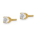 thumbnail image 2 of Auriga 14k Yellow Gold 0.31ct Single Diamond Stud Earrings for Women, 2 of 5