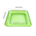thumbnail image 3 of MMJ Pool Float Inflatable Cooler Bar Thickened PVC Floating Drink Snack Fruit Tray for Party Beach Lake 25.59x25.59in, 3 of 6
