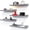 Grey, variant on 5-Set Floating Shelves with Lip, White Wall Mounted Wood Shelf
