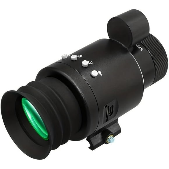 Digital Night Vision Scope - 1080P HD with 850nm IR, 10X Zoom & Adjustable Crosshair | 350m Range, 1200mAh Battery | Metal Monocular for Hunting, Fishing, Camping