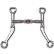 Myler Flat Shank with Comfort Snaffle Copper Roller MB 03 (5, Stainless Steel)