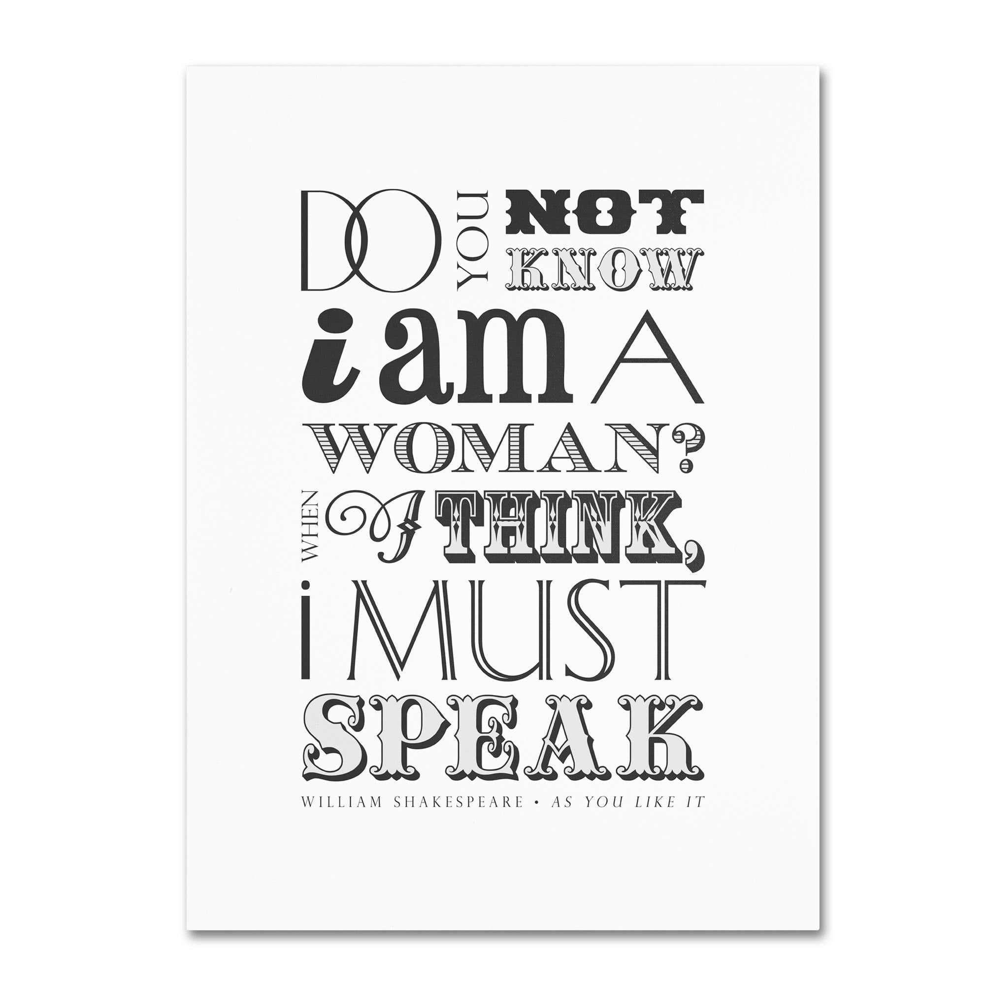 Trademark Fine Art "Women Must Speak II" Canvas Art by Megan Romo