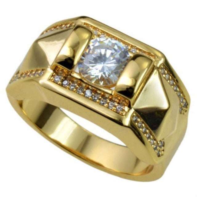 Anillo De Diamantes De Pareja De Oro De 18 Quilates Accesorios Populares Para Hombres Y Mujeres