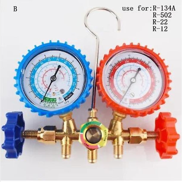Refrigerant Universal Gauge Air Conditioning Refrigeration Kit Air Conditioning Tools for R12 R22 R502 R134A R404A R410A~10028