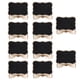 thumbnail image 2 of Decoraciones de boda, 10 piezas de pizarra de madera para decoraciones del hogar, pizarra de escritorio de bar, tecnología innovadora, 2 of 12