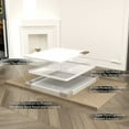 thumbnail image 4 of GODCHAR 40x32 inch Shatterproof Bathroom Mirror, Metal Framed Wall Vanity Mirror, 4 of 11