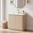 thumbnail image 6 of MORVANO 36" Freestanding Bathroom Vanity with Ceramic Sink, Rounded Corners & Handle-Free Design, 6 of 10