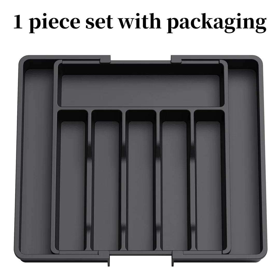 CHUNYAN Silverware Drawer Organizer Expandable Utensil Tray for Kitchen Adjustable Flatware and Cutlery Holder Cutlery Drawer Organizer