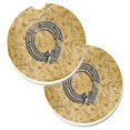 thumbnail image 1 of Letter O Musical Instrument Alphabet Set of 2 Cup Holder Car Coaster, 1 of 1