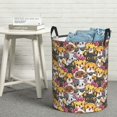 thumbnail image 6 of Sikiie Cute Cat Print Round Dirty Clothes Basket, Waterproof Standing Foldable Storage Basket, for Laundry Room, Bedroom, Bathroom Storage-Medium, 6 of 6