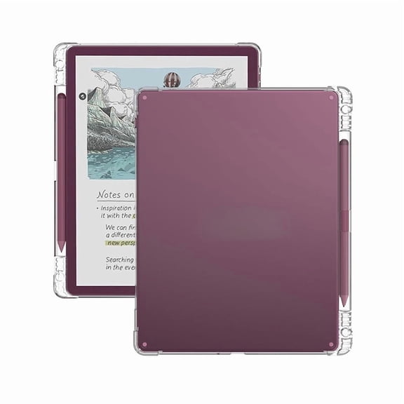 Case for Kindle Scribe 11"/Scribe Colorsoft 11"/2026, Clear Case Soft TPU Back Cover with Pen Holder, Shockproof Protective Cover