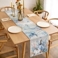 thumbnail image 3 of Coastal Thanksgiving Table Runner Fall Pumpkins Sea Turtle Brown Wood Tablerunners 18 x 72 Inch, Table Decorations Tabletop Scarf for Summer Gathering Holiday Farmhouse Kitchen Dining Decor, 3 of 7