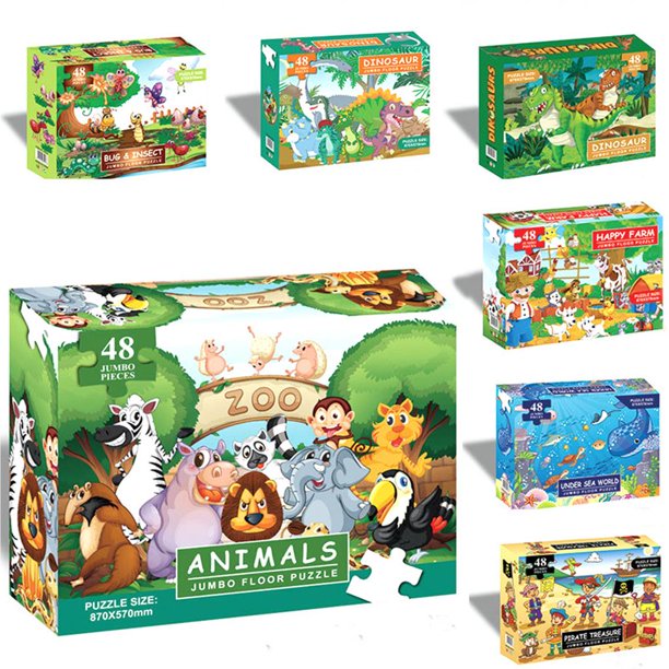 yunn⭐︎kids LIFE yunn⭐︎kids LIFE XZNGL Childrens Wooden 24 Piece Puzzle