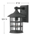 thumbnail image 3 of 12.25 inch 11.5W Led Medium Outdoor Wall Lantern-Classic White Finish Bailey Street Home 81-Bel-2998562, 3 of 8