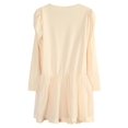 thumbnail image 2 of Richie House Girls' Long Sleeve Knit Dress with Mesh Covered Bottom RH1597, 2 of 7