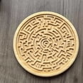 thumbnail image 2 of Ronda de juego de mesa de madera Laberinto para la Educación y el niño pequeño tablero de actividades Brain Teaser Puzzle Juego con Adultos Adolescentes Niños y Niñas, 2 of 6
