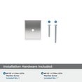 thumbnail image 5 of Amerock Maymont 1-5/8 inch (41mm) Length Square Polished Chrome Cabinet Knob Backplate, 5 of 7