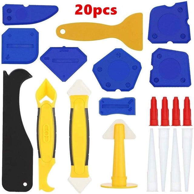 Jinsinto 20pcs Beauté Couture Calfeutrage Outil Mis Racleur de Colle de Verre Racleur Racleur Plastique Bâton Pointe