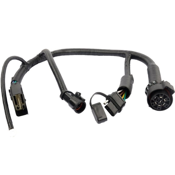 1PC Trailer Tow Hitch Wiring Harness 7 Pin 5L3Z13A576BA For 05- 08 F-150 Lincoln