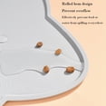thumbnail image 4 of Cat Food Mat,Dog Food Mat,Pet Mats for Floor Waterproof,Non Spill Non Slip Pet Feeding Mat, Cat Shape Placemats for Cat Dog Water Bowl, for Messy Drinkers To Prevent Spill and Protect Floors, Grey, 4 of 9