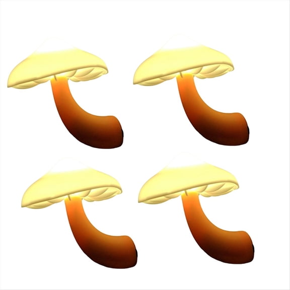 4 Pack Plug in Night Light, Mushroom Light LED Nightlights for Kids, Adults, Bedroom, Bathroom,Hallway