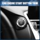 thumbnail image 3 of Cubierta Universal para Botón de Inicio y Parada del Motor del Automóvil, Anillo de Etiqueta de Inicio con Un Solo Clic de Cristal de Imitación, Recubrimiento del Botón de Encendido Blanco, 2 Pcs, 3 of 7