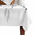 thumbnail image 4 of Gray Eucalyptus Leaves Table Cloth Waterproof Tablecloths, Farmhouse Botanical Watercolor Tablecloth Dining Table Cover for Kitchen Party Tabletop Outdoor, Rectangle Tablecloth 52x70 Inch, 4 of 9