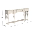 thumbnail image 6 of Sanibel Wood Grand Console Table in Cream, 6 of 6