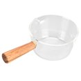 thumbnail image 3 of 400ml Glass Milk Pot with Wooden Handle V Shaped Spout Noodles Saucepan Home Kitchen Cookware Accessory, 3 of 21