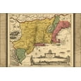 thumbnail image 1 of 24"x36" Gallery Poster, map of new england & new Belgium 1685, 1 of 1