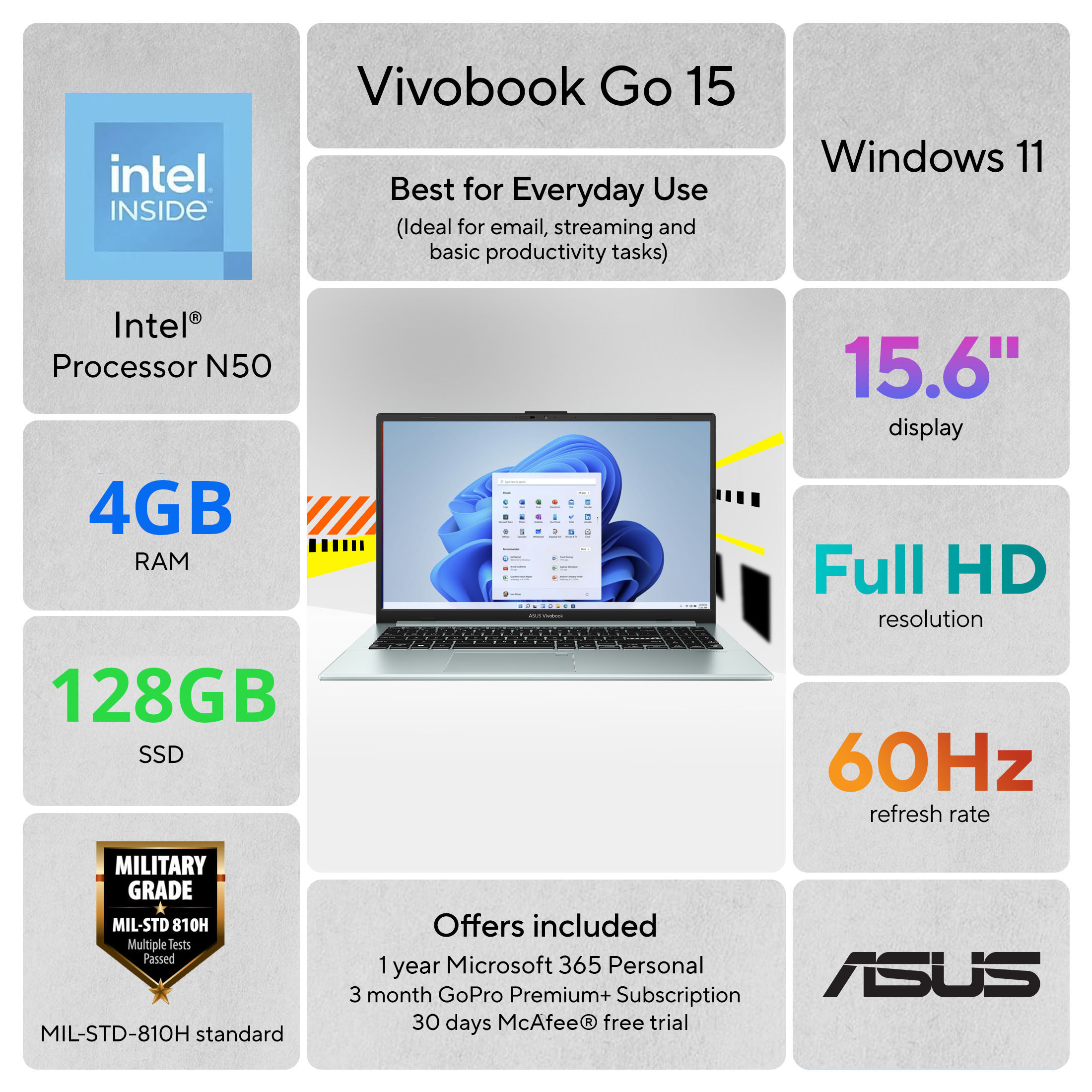 ASUS Vivobook Go 15 Laptop photo 2