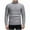 Gray, variant on Men's Turtleneck Sweater Long Sleeve Solid Classic Cable Knit Pullover Top Gray L