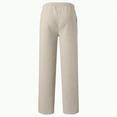 thumbnail image 4 of Ccpelsie Boy's Baggy Sweatpants Fleece Straight Leg Casual Sweat Pants Drawstring Athletic Workout Gym Jogger with Pockets(A-Khaki,13-14 Years), 4 of 5