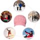 thumbnail image 2 of Rosa Mujeres Niñas Lindo Otoño Invierno Acogedor Orejeras De Piel De Punto Lana Gorro De Esquí Boina Newsboy Beanie Hat, 2 of 5