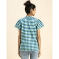 thumbnail image 4 of Moomaya Printed Cotton Short Sleeve Round Neck Top - Regular Fit Casual Day Top, 4 of 9