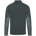 thumbnail image 3 of Men's Levelwear Heather Black Milwaukee Brewers Waffle Insignia 2.0 Quarter-Zip Pullover, 3 of 3