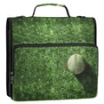 thumbnail image 3 of ALAZA Zipper Binder Bag Baseball on Grass 3 Ring File Folder Binder Organizer Bag, 3 of 8