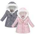 thumbnail image 1 of QIPOPIQ Girls' Medium Weight Puffer Jacket, Wind, Water-Resistant Clearance, 1 of 10