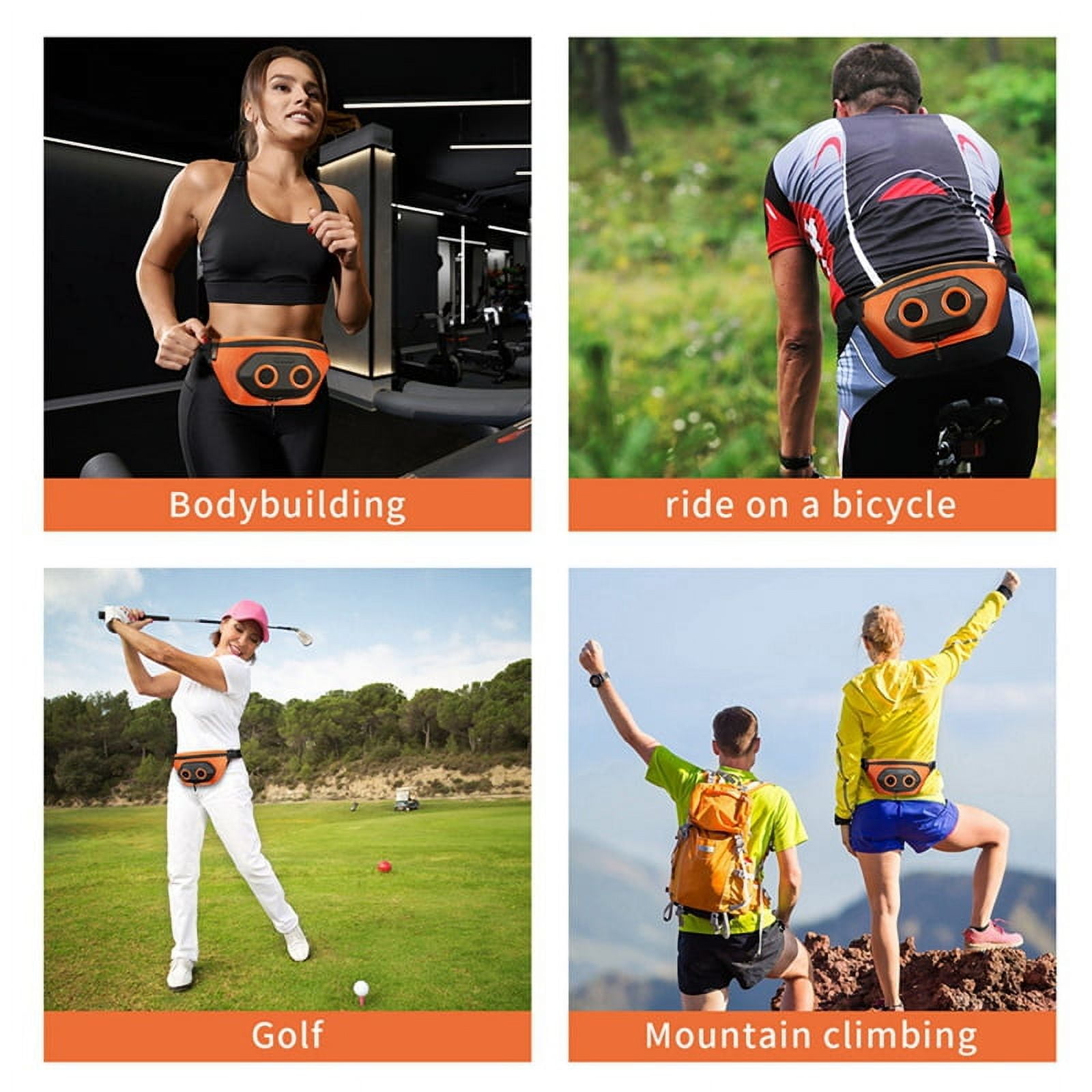 Portable Bicycle Speaker Fanny Pack Bluetooth Sound Audio Sports Waterproof Outdoor Running Climbing Sports Speaker,A