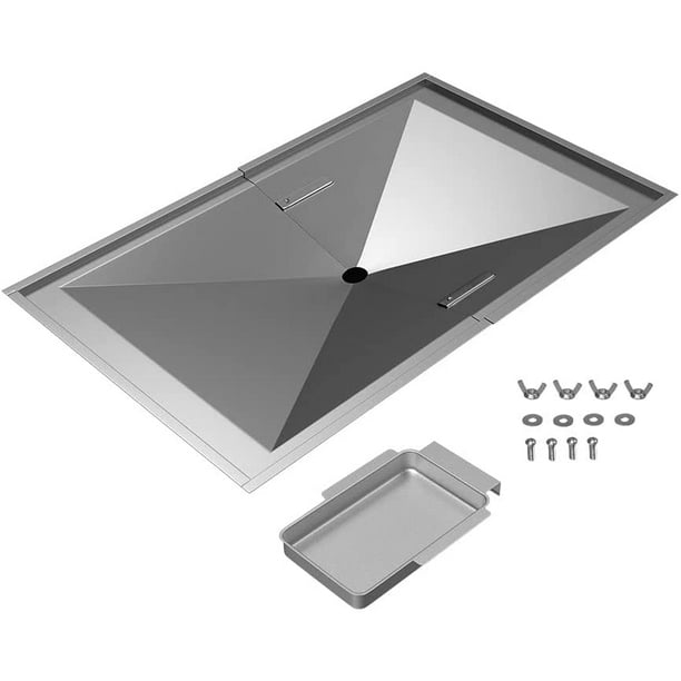 Grill Drip Pans Adjustable Grease Tray Set Fit for Nexgrill, DynaGlo