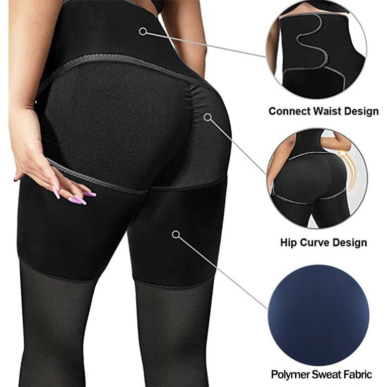 Lilvigor Sauna Sweat Waist Trimmer Thigh for Women Weight Loss Polymer Body  Shaper Tummy Control Waist Trainer Workout Belt Lightweight