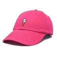 thumbnail image 4 of DALIX Double Scoop Ice Cream Hat Womens Embroidered Baseball Cap in Hot Pink, 4 of 5