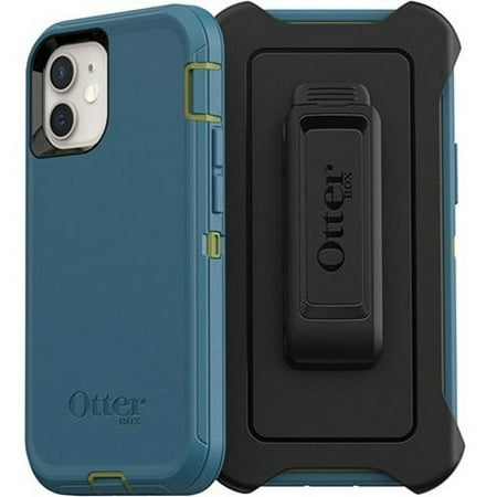 OtterBox Defender Rugged Carrying Case (Holster) Apple iPhone 12 Mini Smartphone, Teal Me Bout It