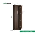 thumbnail image 4 of Ropero Closet Armario de Madera con 5 Entrepaños y 2 Puertas, Almacenamiento de Ropa, 4 of 8