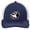 True Navy Blue/White, variant on Crashing Bowling Pins Adjustable Adult Mesh Hat, True Navy Blue/White