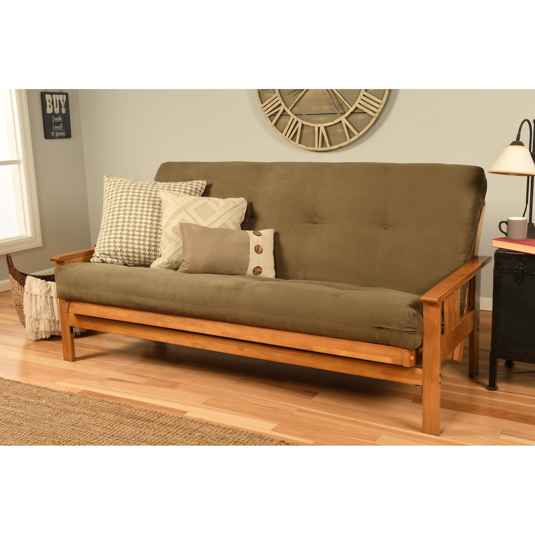 Kodiak KFLCHAF6M1 No. 6000 Linen Charcoal 276 Coil Hinged Mattress - Full Size