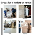 thumbnail image 3 of PSBM Stretch Wrap with Extended Core Handles 15 Inch x 1000 Feet 4 Rolls 90 Gauge Clear Plastic Cast Hand Shrink Film for packaging, 3 of 9