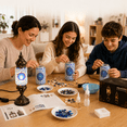 thumbnail image 6 of MEHOOM DIY Mosaic Lamp Kit, Turkish Crafts Kit for Adults, Luxury Moroccan-style Decor, Table Lamp for Bedroom Ambiance, Perfect Gift for Her or Him (Serenity Blue), 6 of 11