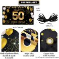 thumbnail image 2 of Banner de fondo para decoraciones de 50 cumpleaños, decoraciones de feliz 50 cumpleaños para hombres y mujeres, fiesta de cumpleaños de 50 años, 2 of 4
